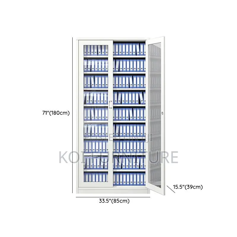 Office Cabinet; Steel Storage Cabinet With Adjustable Shelving
