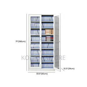 Office Cabinet; Steel Storage Cabinet With Adjustable Shelving