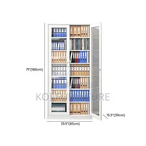 Office Cabinet; Steel Storage Cabinet With Adjustable Shelving