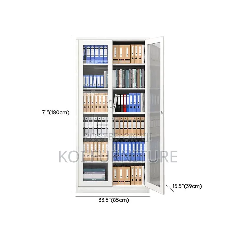 Office Cabinet; Steel Storage Cabinet With Adjustable Shelving