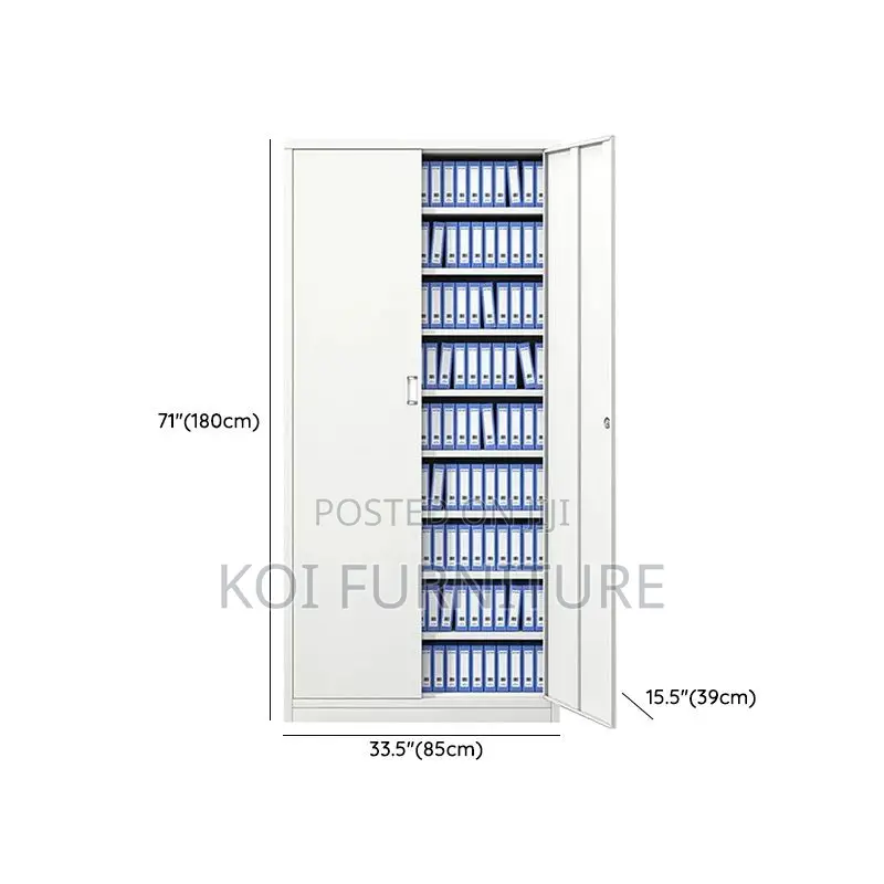 Office Cabinet; Steel Storage Cabinet With Adjustable Shelving