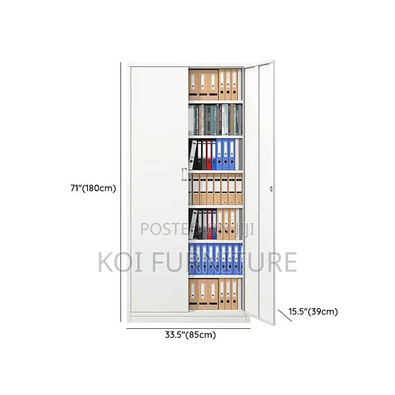 Office Cabinet; Steel Storage Cabinet With Adjustable Shelving