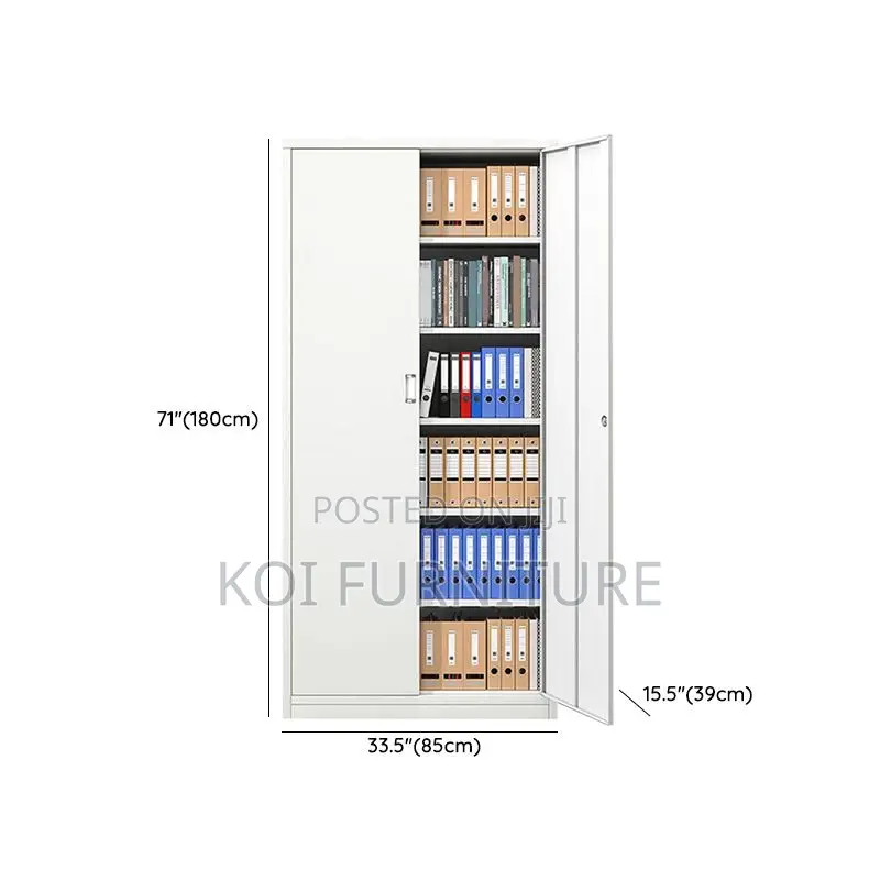 Office Cabinet; Steel Storage Cabinet With Adjustable Shelving