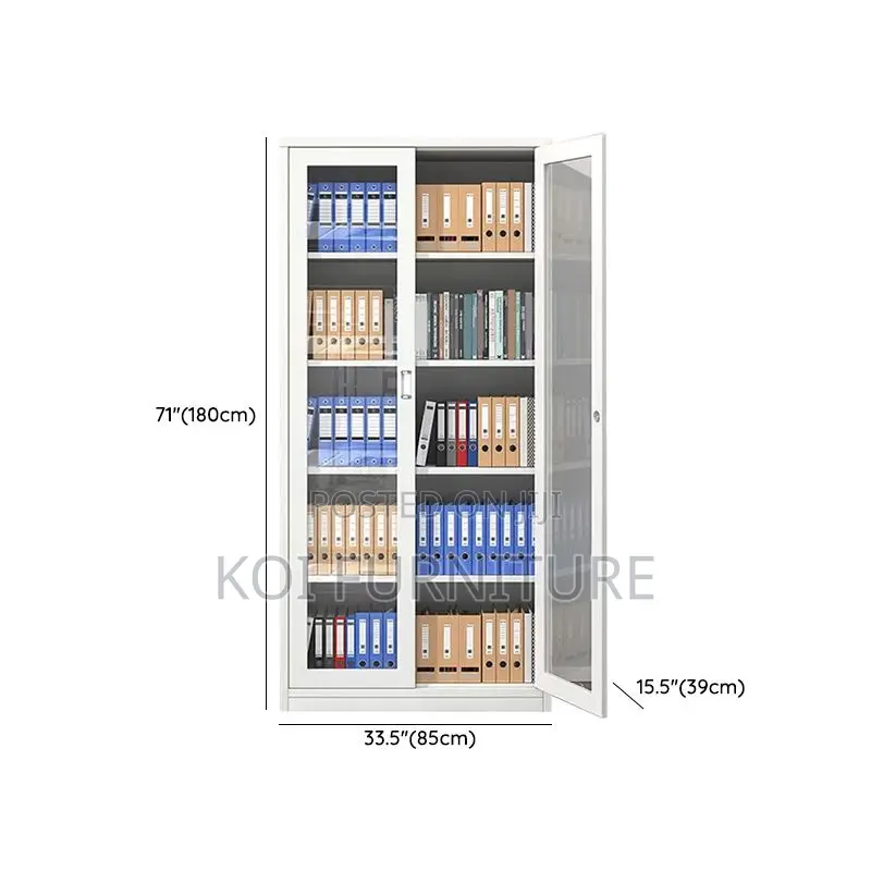 Office Cabinet; Steel Storage Cabinet With Adjustable Shelving