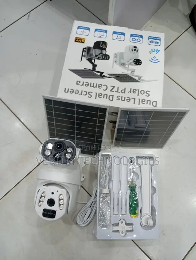 Ubox 6mp Dual Lens Human Tracking Battery Zoom PTZ Solar Powered 4g