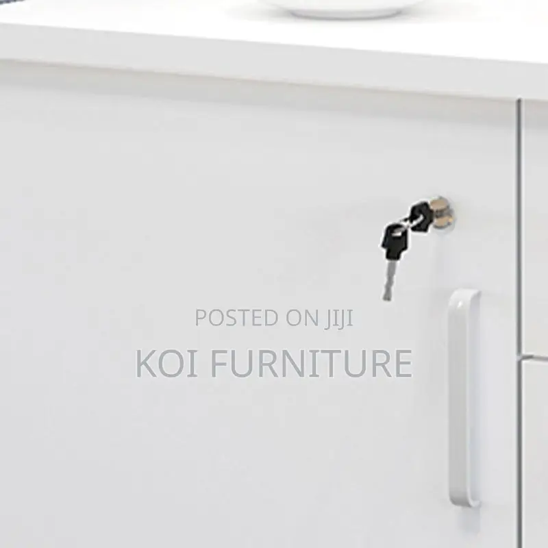 Office Cabinet; Office Cabinet With Locking Drawers and Rolling Base