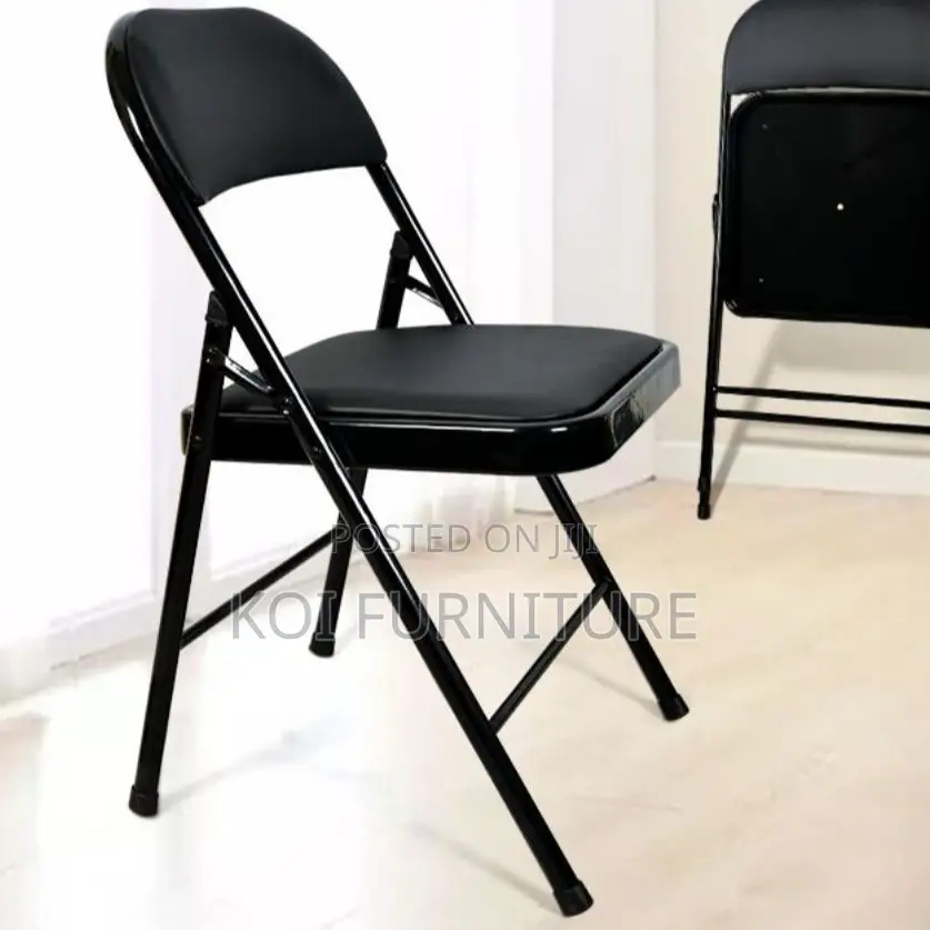 Office Chair; Foldable Metallic Task Chair