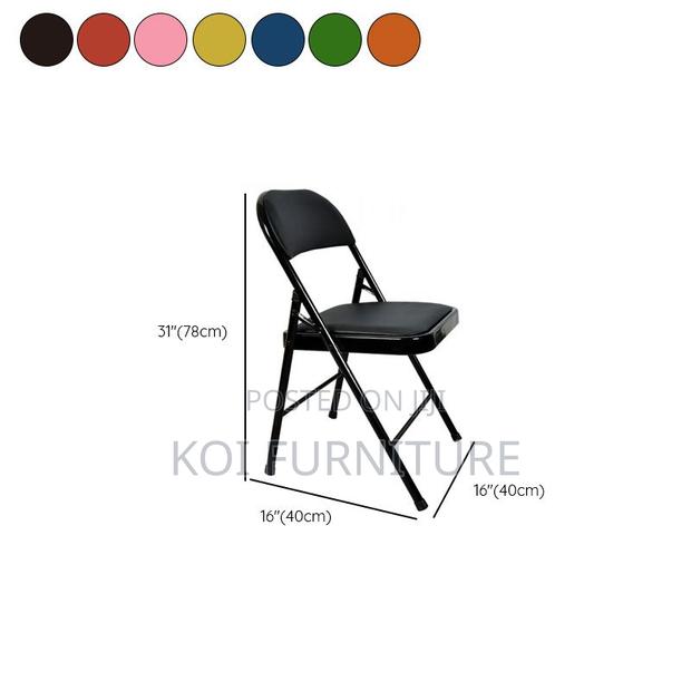 Office Chair; Foldable Metallic Task Chair - thumbnail 2