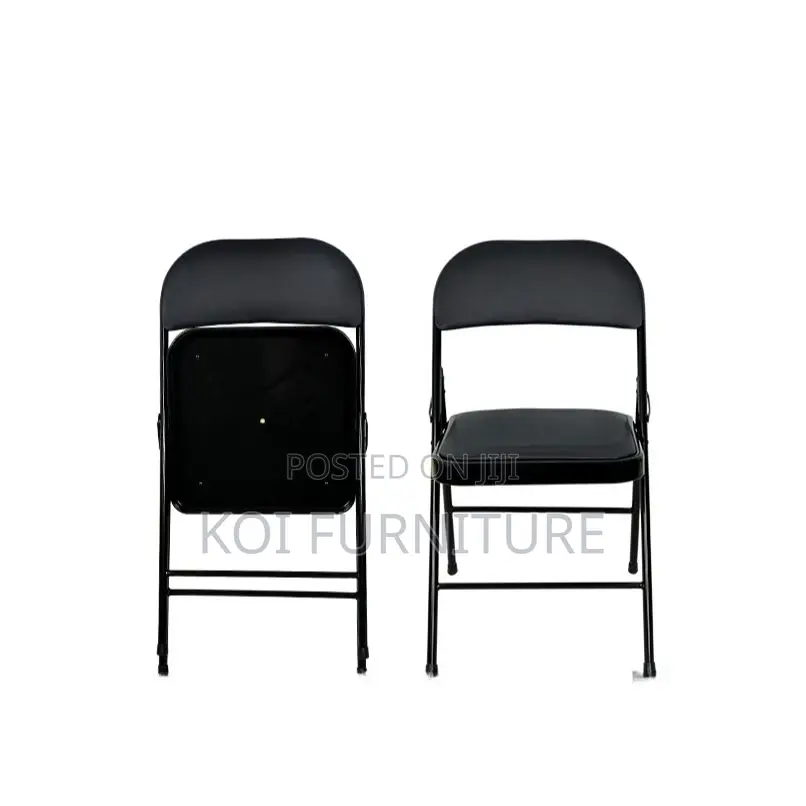 Office Chair; Foldable Metallic Task Chair