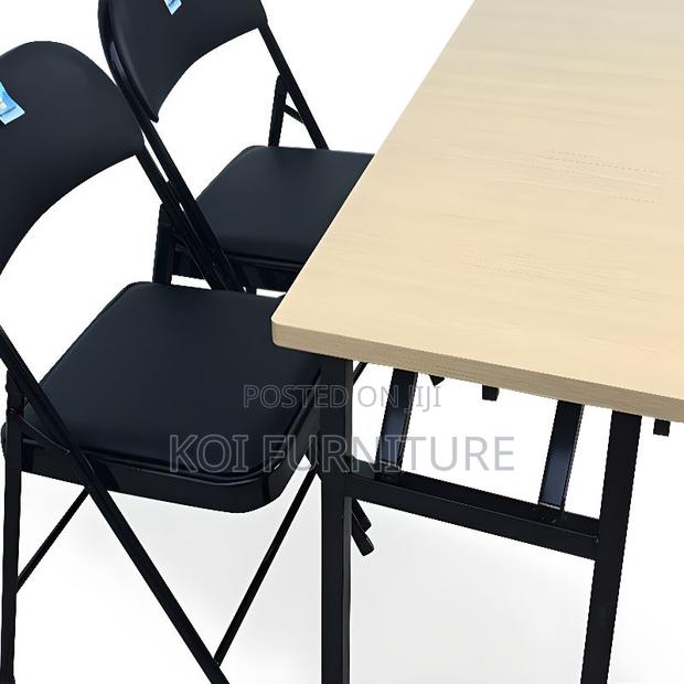 Office Chair; Foldable Metallic Task Chair - thumbnail 9