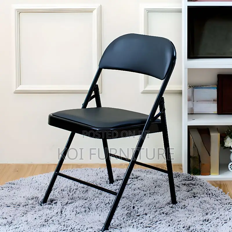 Office Chair; Foldable Metallic Task Chair