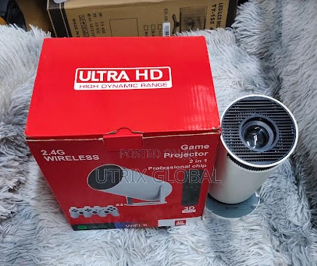 Hy300 Smart Projector Android Wifi Bluetooth 4k Home Cinema - thumbnail 2