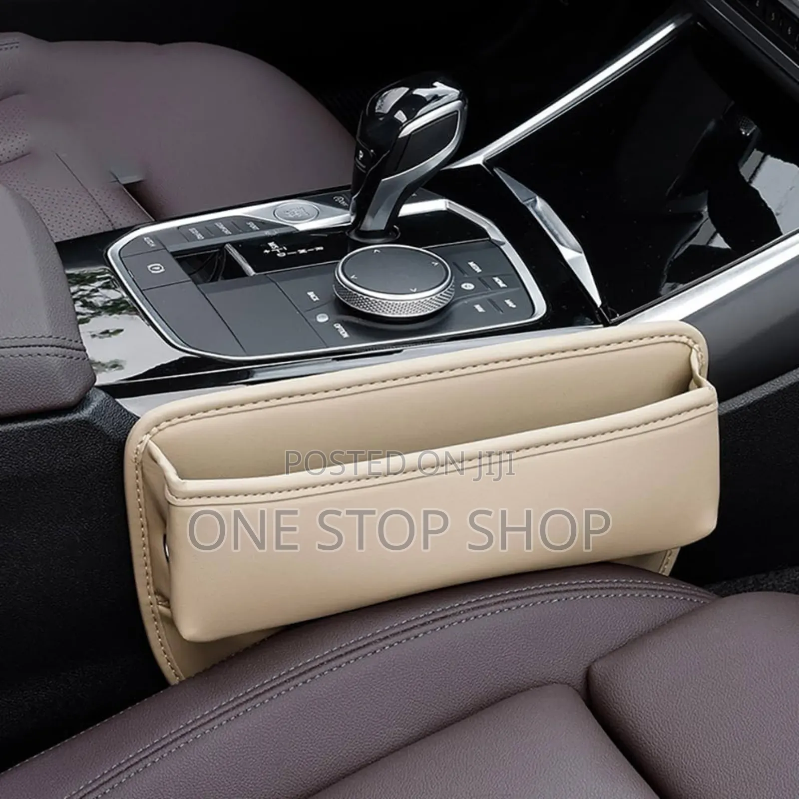 1pc Seat Between Gap Bag Filler Faux Leather Universal Fit