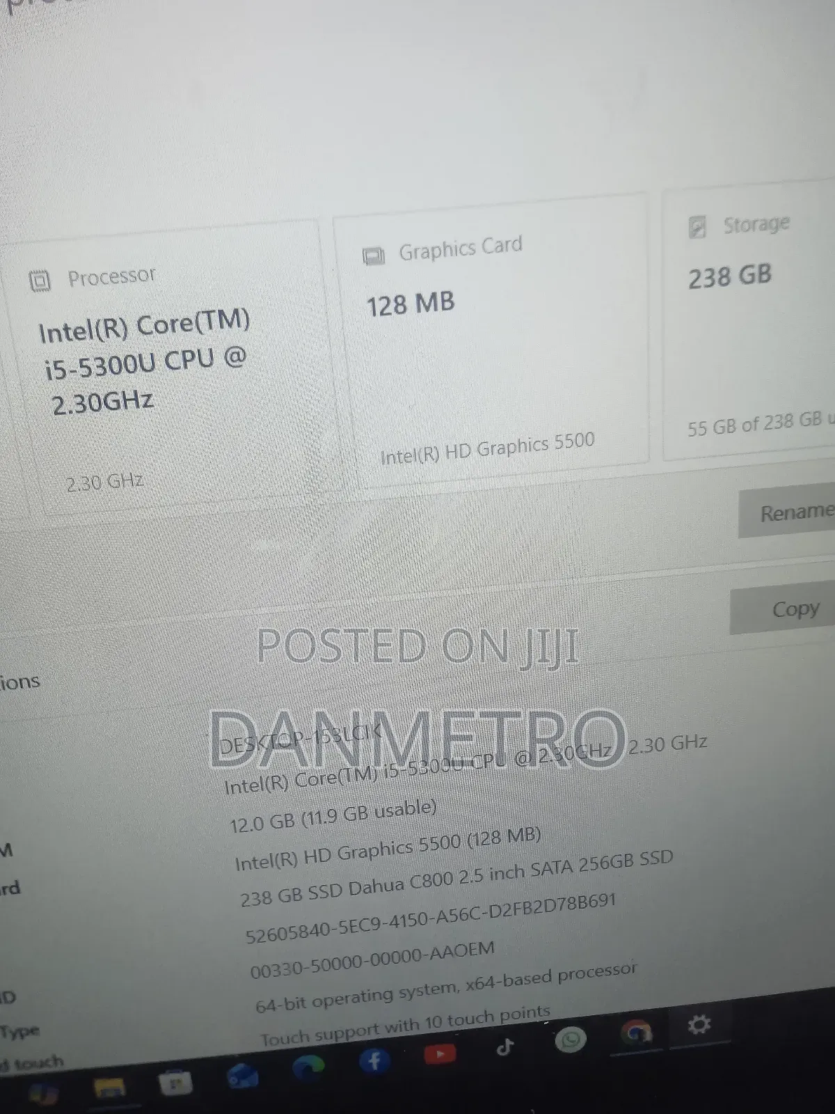Laptop Lenovo ThinkPad T450 12GB Intel Core i5 SSD 256GB