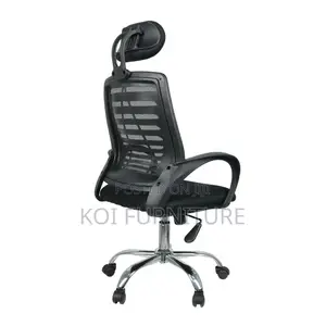 Office Chair; Adjustable Fabric Headrest Mesh Office Chair