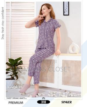 Women’S Open Front Cotton Pyjama Set –Comfortable Loungewear - thumbnail 2