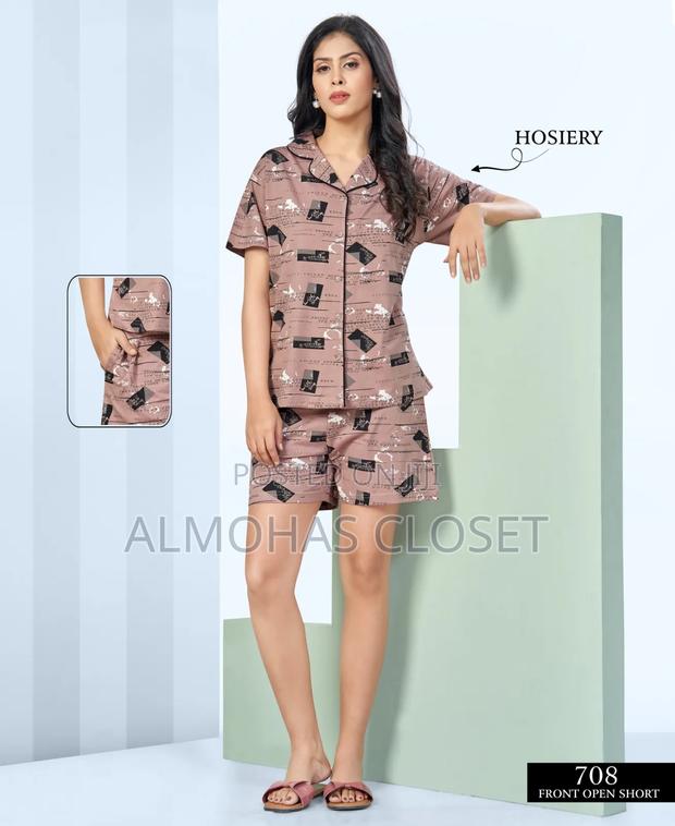 Women’S Open Front Cotton Pyjama Set –Comfortable Loungewear - thumbnail 14