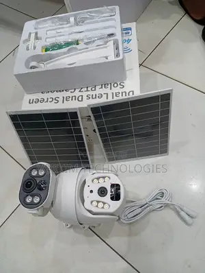 Ubox 6mp Dual Lens 4g Solar PTZ Camera Dual Panel