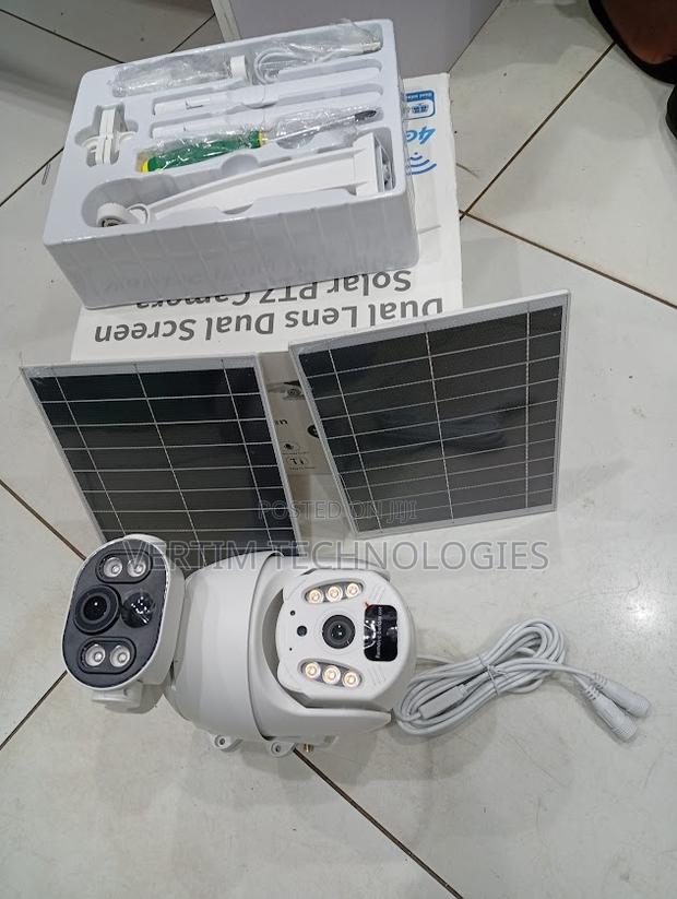Ubox 6mp Dual Lens 4g Solar PTZ Camera Dual Panel
