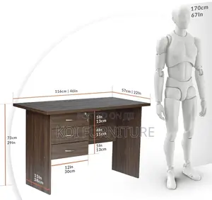 Office Desk; 1.2m Wooden Home Office Desk for Studying