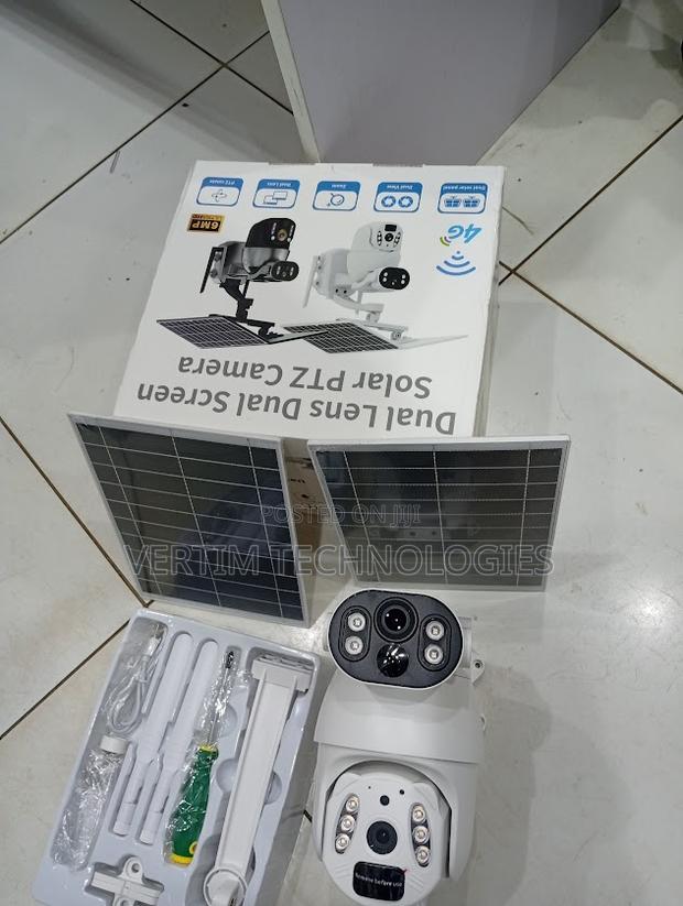 Ubox 6mp 4g Solar PTZ Camera With Simcard Support