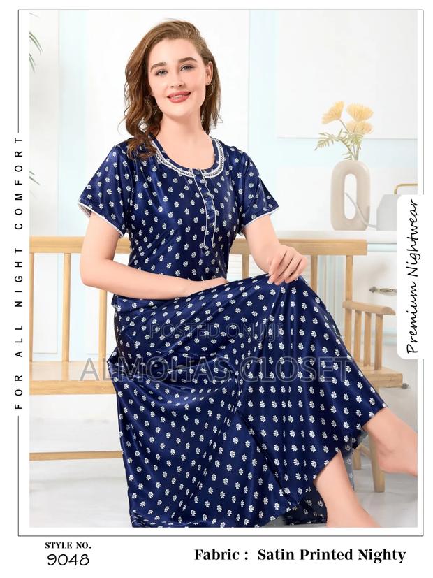 Women’S Satin Maxi Dress - main view