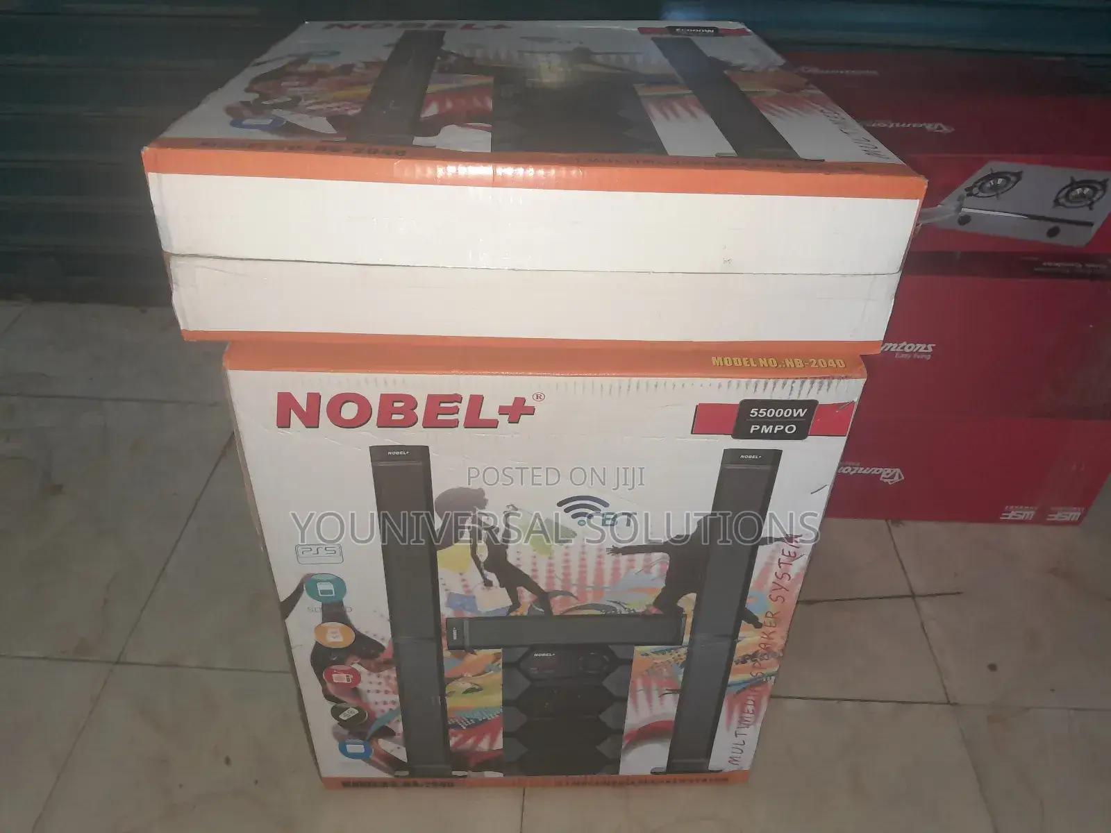 Nobel Tall Boy Speakers Hometheare-55000w Nb 2040