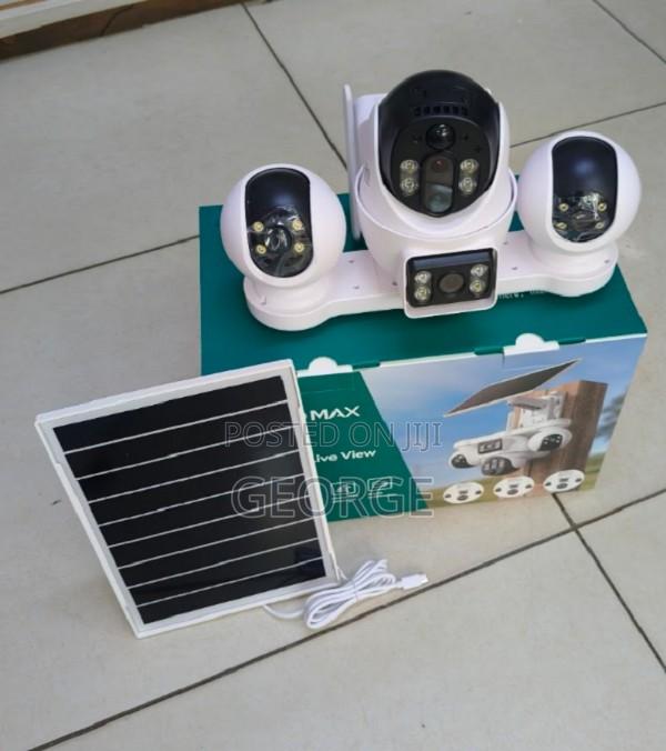 Outdoor 4g Simcard 4 Lens Solar Powered Camera - main view