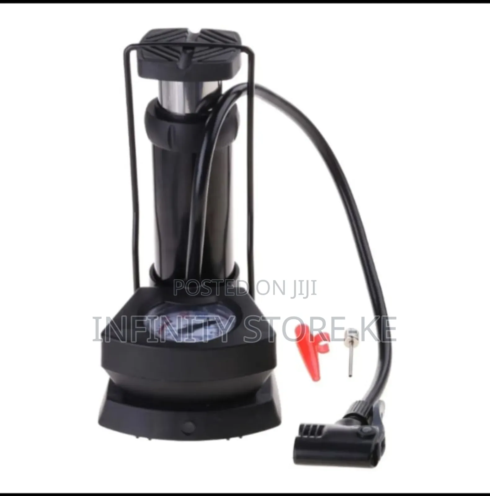 High Pressure Portable Foot Pump for All Types of Vehicles, Bicycles