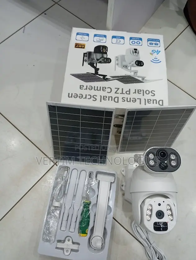 Ubox 6mp 4g Pan Tilt Zoom Dual Solar Camera