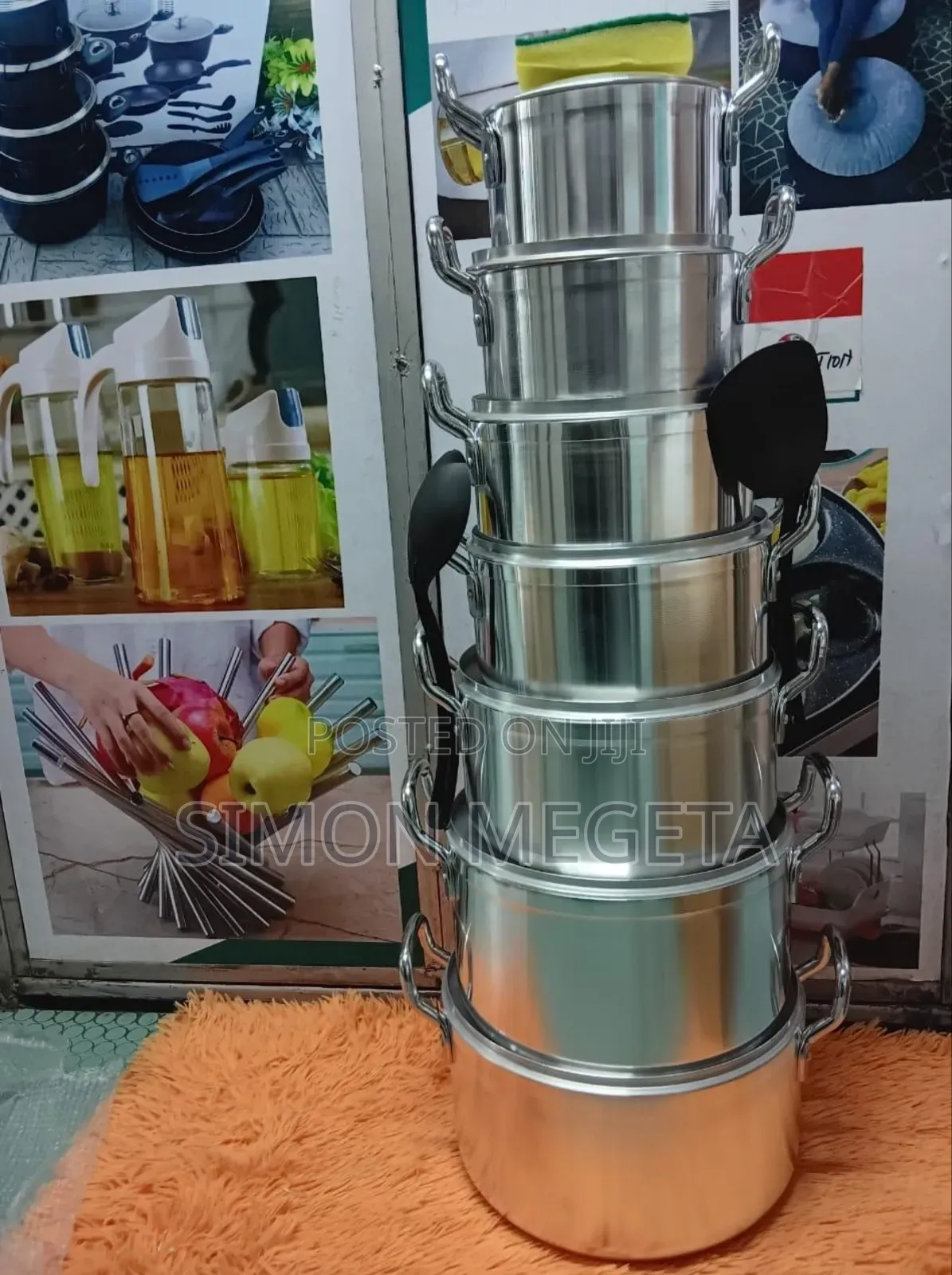 Tornado Tc 14-PCS Stainless Steel Cooking Pot Set