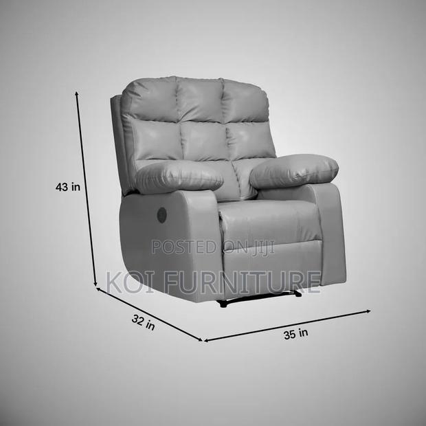 Office Sofa; Singular Grey Office Sofa Set - thumbnail 2