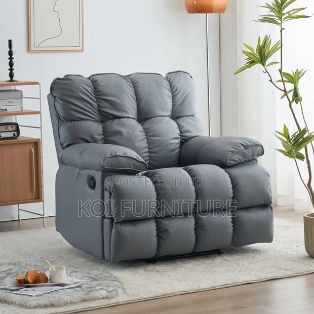 Office Sofa; Singular Grey Office Sofa Set - thumbnail 6