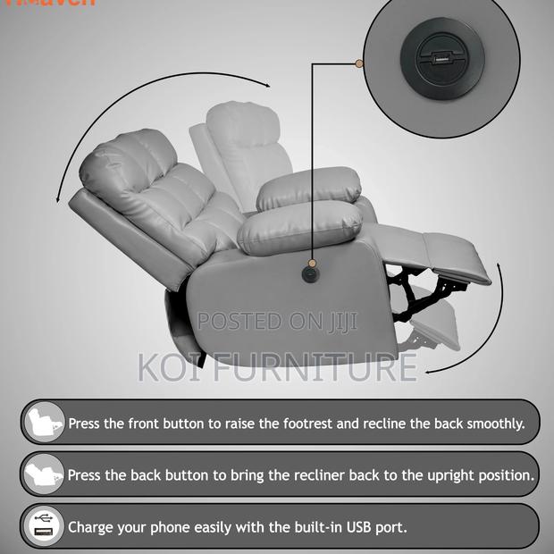 Office Sofa; Singular Grey Office Sofa Set - thumbnail 10