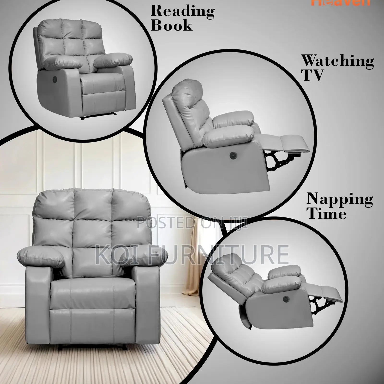 Office Sofa; Singular Grey Office Sofa Set