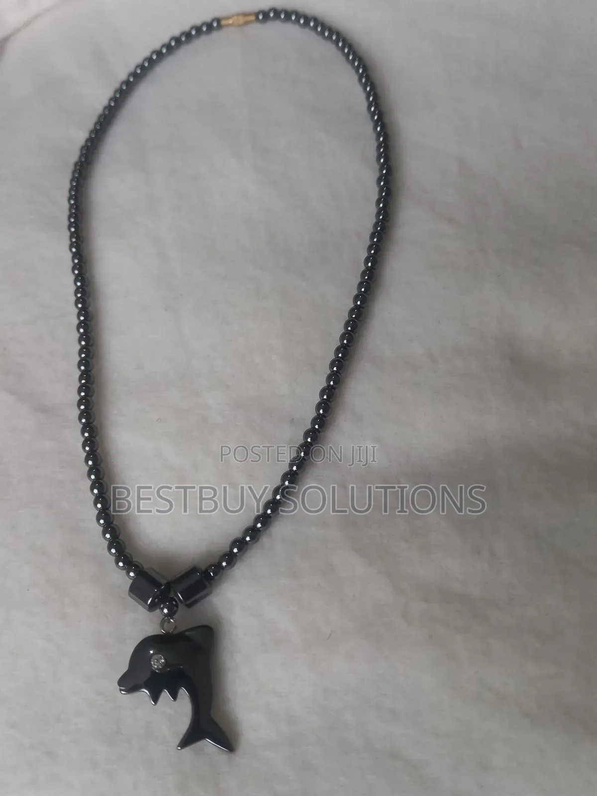 Hematite Dolphin Necklace
