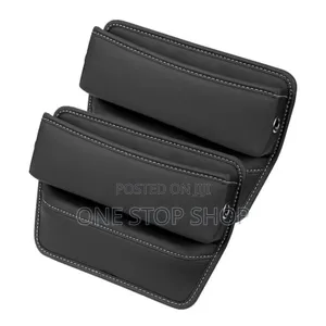 2pcs Black Front Seats Gap Filler Storage Bag for Phone,Keys, Cards