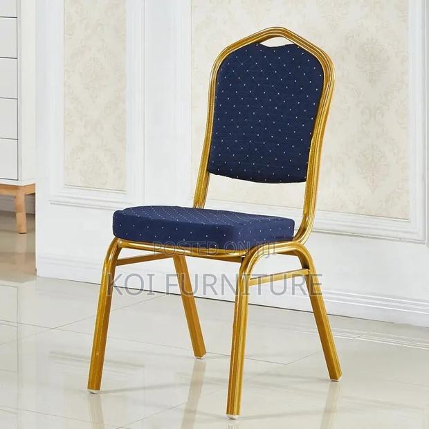 Office Chairs; Blue Stackable Events Office Chair - thumbnail 2
