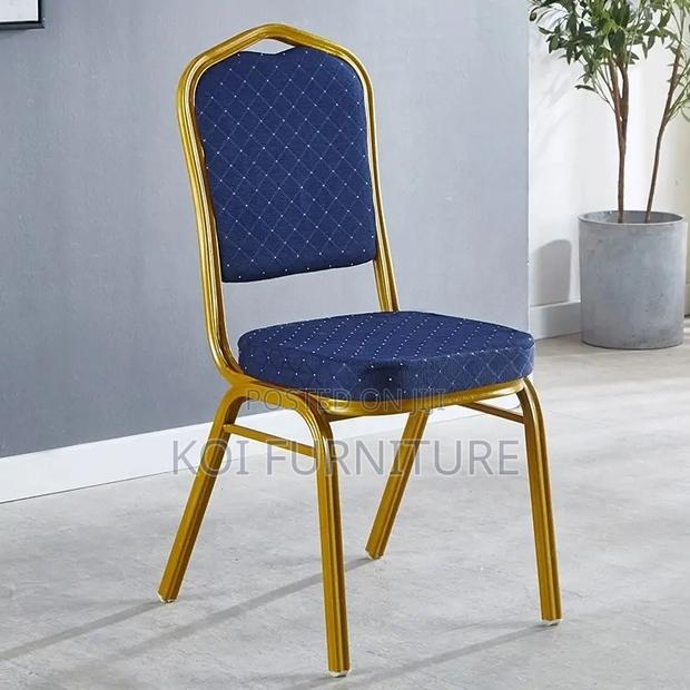 Office Chairs; Blue Stackable Events Office Chair - thumbnail 4