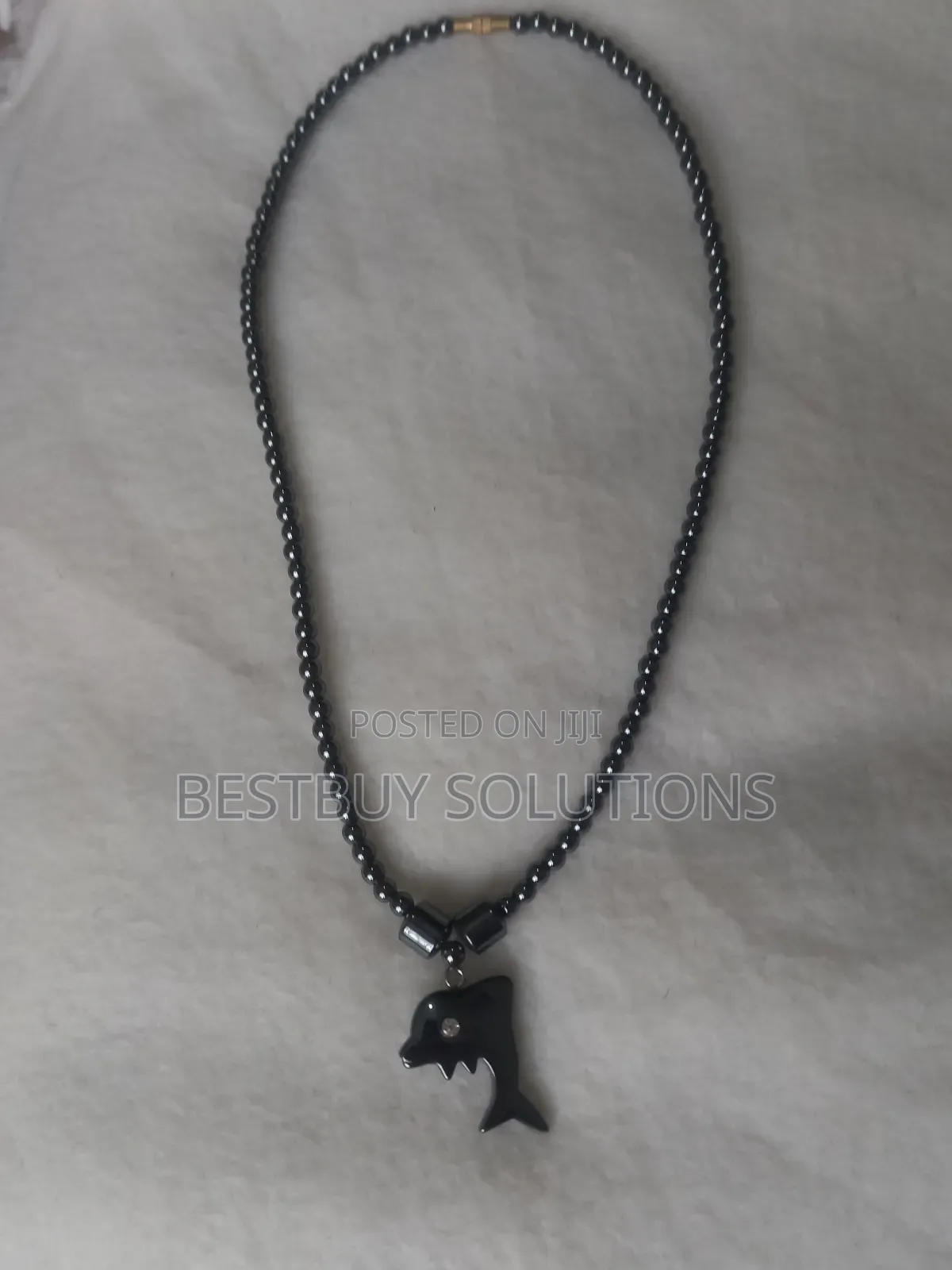 Hematite Dolphin Necklace