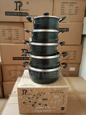 New Model 10 Pieces Jp Non Stick Cookware Set Box Has 4 Pieces