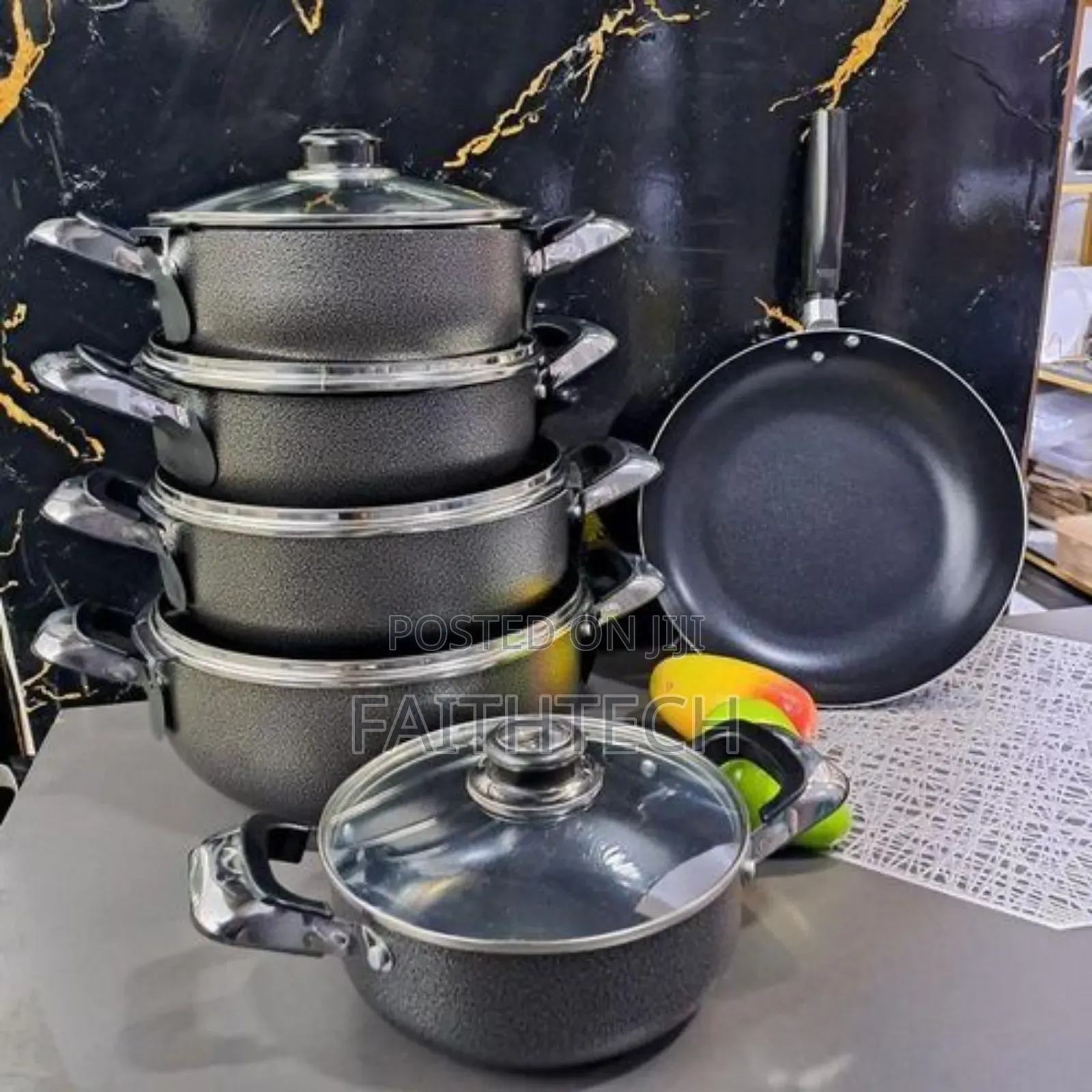 11 Pieces Heavy Duty Jp Non Stick Cookware Set