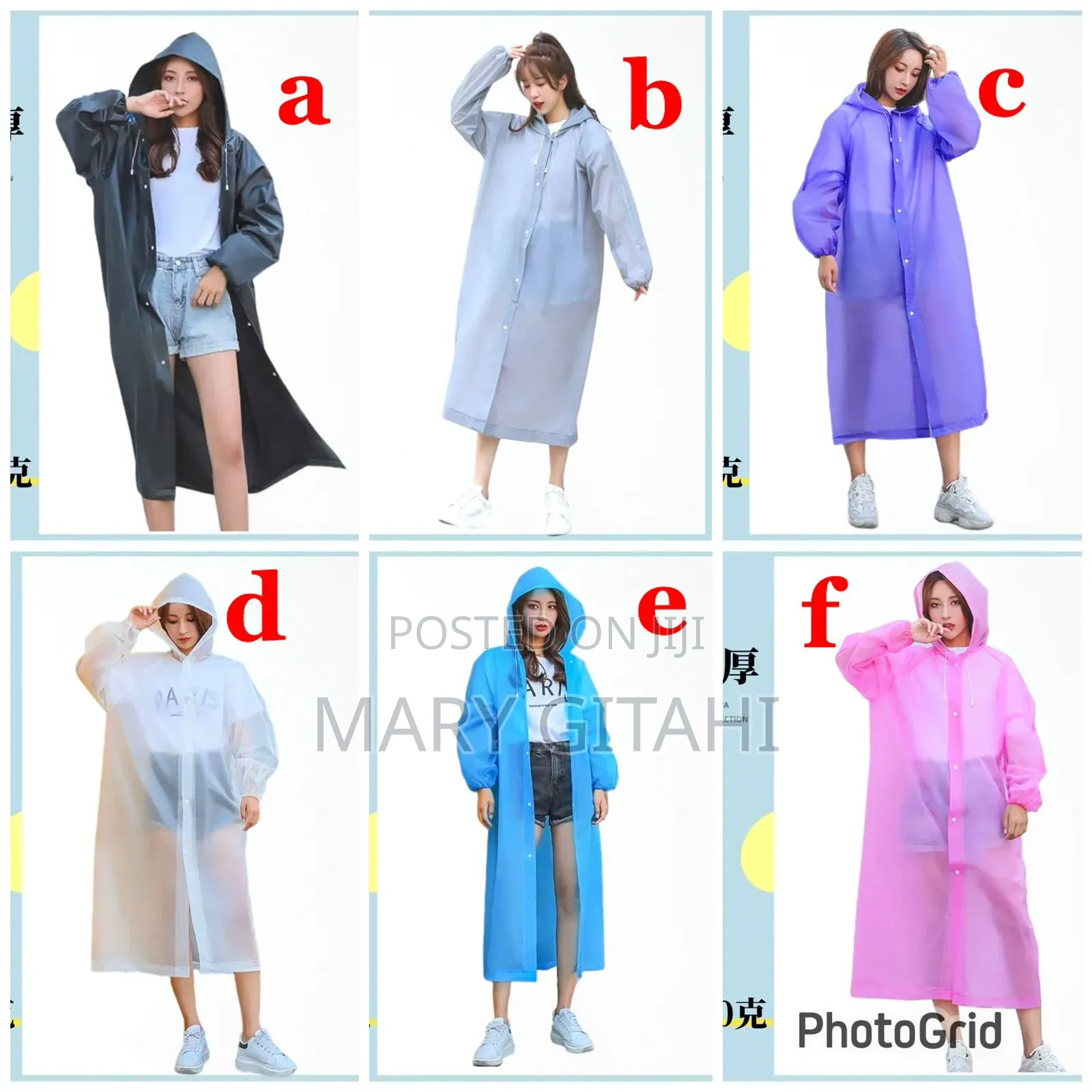 *Durable Light Weight Eva Rain Coat