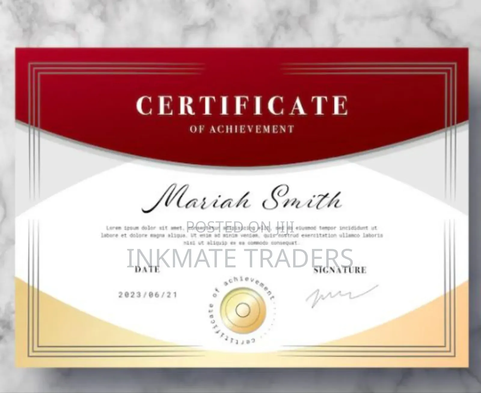 Austanding Certificates Printing Services