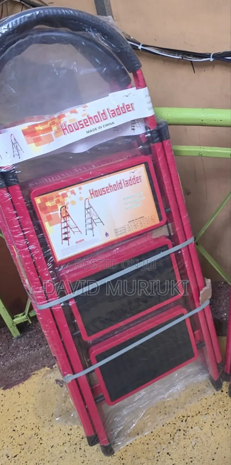 Red Step Ladder 3steps