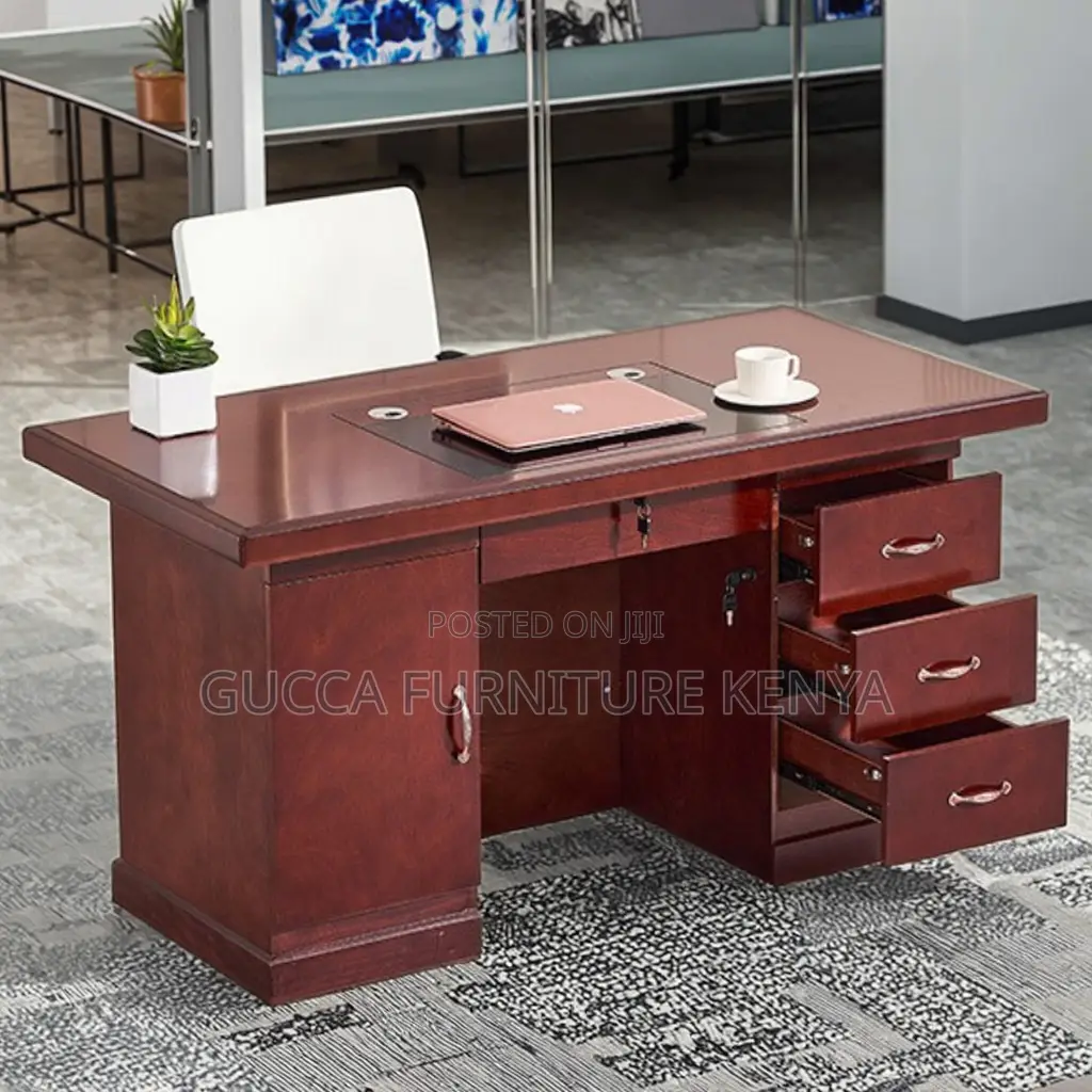 1.2 Meters Executive Mahogany Office Desk