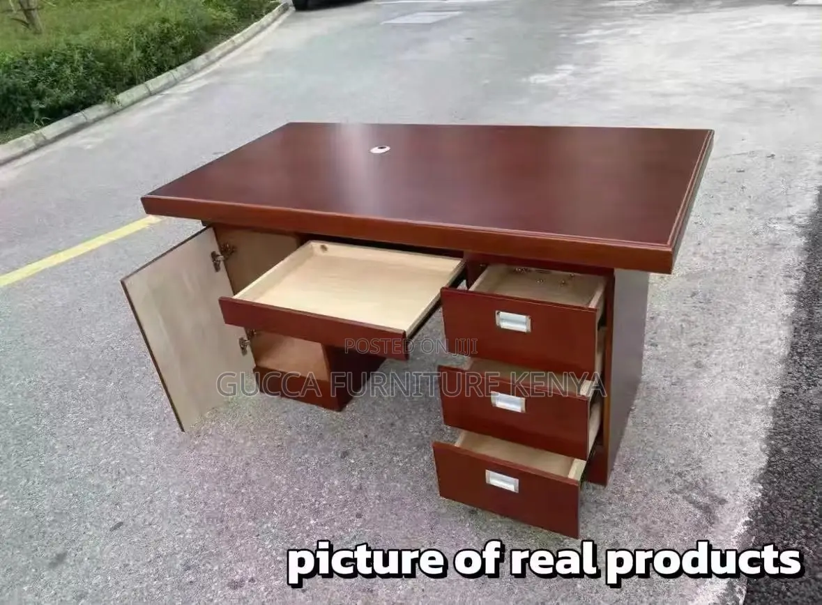 1.2 Meters Executive Mahogany Office Desk