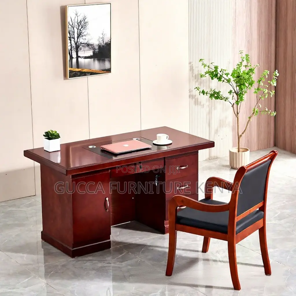 1.2 Meters Executive Mahogany Office Desk