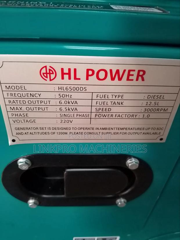 Hl Power 6.5kva Diesel Generator - thumbnail 2