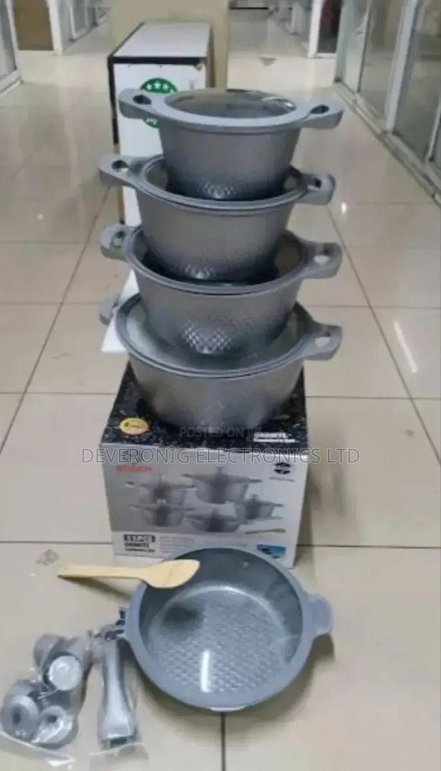 11pcs Cookware Set With Silicone Lid Covers